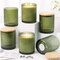 14OZ Olive Green Glass Candle Jars for Making Candles (Green) 3.3"W x 4.1"H